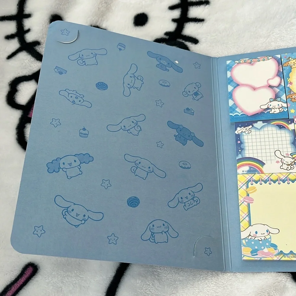Cinnamoroll Memo Book-Style Set of Sticky Notes and Stationary Pages